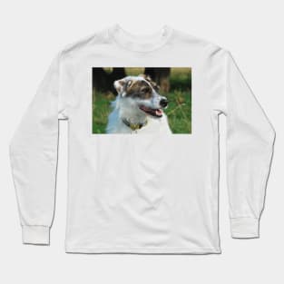 Harry the rescue crossbreed dog out on a walk Long Sleeve T-Shirt